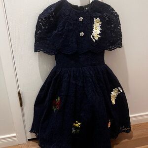 Love Made Love Navy Lace Party Dress